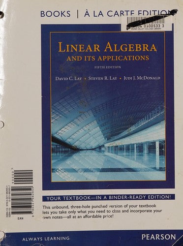 Linear Algebra And Its Applications