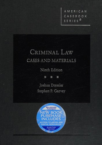 Criminal Law: Cases And Materials