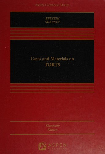 Cases And Materials On Torts Connected Ebook With Study Center