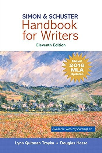Simon & Schuster Handbook For Writers, Mla Update Edition