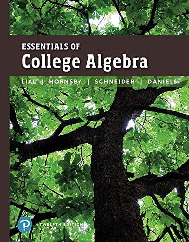 Essentials Of College Algebra?12Th Edition