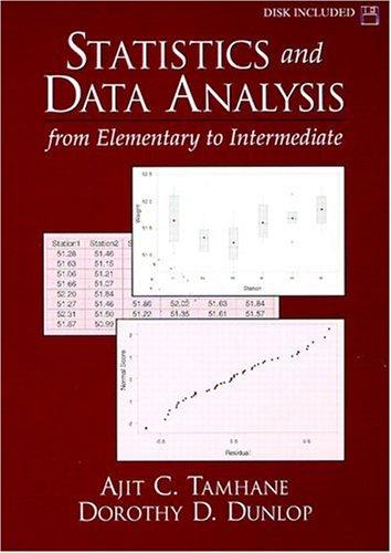 Statistics And Data Analysis From Elementary To Intermediate