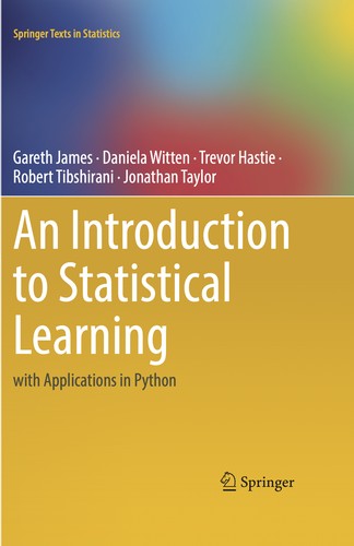 Introduction To Statistical Learning With Applications In Python