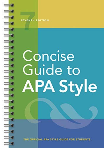 Concise Guide To Apa Style: 7Th Edition (Official)