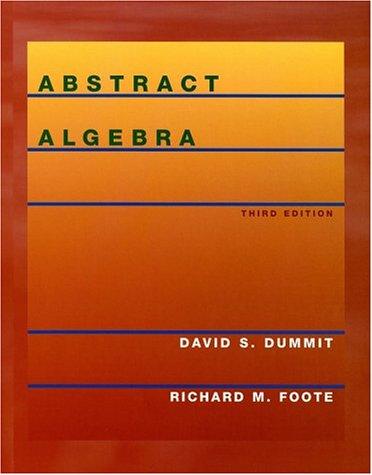 Abstract Algebra, 3Rd Edition